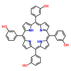 5,10,15,20-四(3-羟基苯基)卟啉 结构式