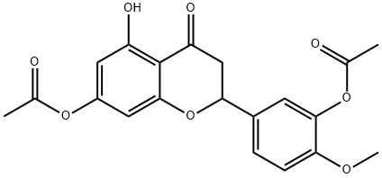 rac-橙皮素3',7-二乙酸酯 结构式