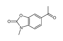 6-乙酰基-3-甲基苯并噁唑-2(3H)-酮 结构式