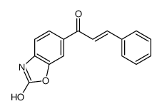 6-[(E)-3-苯基丙-2-烯酰基]-3H-1,3-苯并恶唑-2-酮 结构式