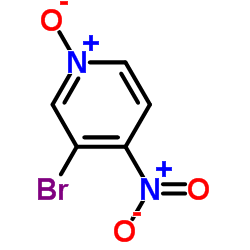 3-溴-4-硝基吡啶-N-氧化物 结构式