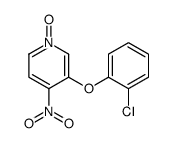 3-(2-氯苯氧基)-4-硝基吡啶-1-氧化物 结构式