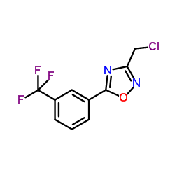 3-氯甲基-5-[(3-(三氟甲基)苯基]-1,2,4-噁二唑 结构式