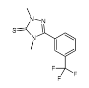 2,4-二甲基-5-[3-(三氟甲基)苯基]-1,2,4-三唑-3-硫酮 结构式