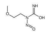 N-(2-甲氧基乙基)-N-亚硝基脲 结构式