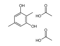 2,5-二甲基间苯二酚二乙酸酯 结构式