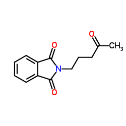5-(N-邻苯二甲酰亚氨基)-2-戊酮 结构式