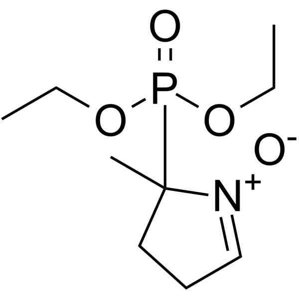 5-(二乙氧基磷酰)-5-甲基-1-吡咯啉 N-氧化物 结构式