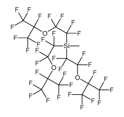 甲基三[1,1,2,2-四氟-2-(1,1,1,2,3,3,3-七氟丙-2-基氧基)乙基]硅烷 结构式