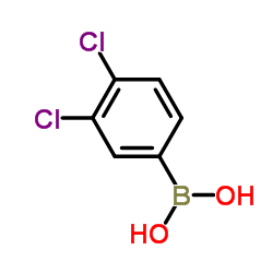 3,4-二氯苯硼酸 结构式