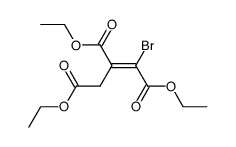 1-溴-1-丙烯-1,2,3-三羧酸三乙酯 结构式