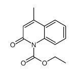 4-甲基-2-氧代喹啉-1-羧酸乙酯 结构式