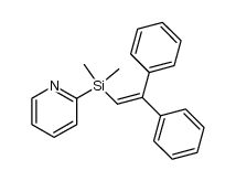 1-dimethyl(2-pyridyl)silyl-2,2-diphenylethene 结构式