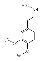 2-(3,4-二甲氧基苯基)-N-甲基乙胺 结构式