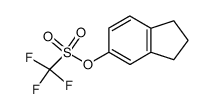 2,3-二氢-1H-茚-5-基三氟甲磺酸酯 结构式