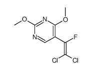 5-(2,2-二氯-1-氟乙烯基)-2,4-二甲氧基嘧啶 结构式