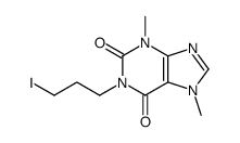 1H-Purine-2,6-dione, 3,7-dihydro-1-(3-iodopropyl)-3,7-dimethyl- 结构式