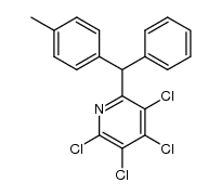 Pyridine, 2,3,4,5-tetrachloro-6-[(4-methylphenyl)phenylmethyl]- 结构式