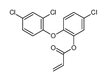 2-Propenoic acid, 5-chloro-2-(2,4-dichlorophenoxy)phenyl ester 结构式