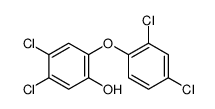 4,5-二氯-2-(2,4-二氯苯氧)苯酚 结构式