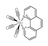 四羰基(1,10-菲咯啉)合钼 结构式