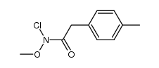N-氯-N-甲氧基-2-(4-甲基苯基)乙酰胺 结构式