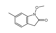 1-甲氧基-6-甲基吲哚啉-2-酮 结构式
