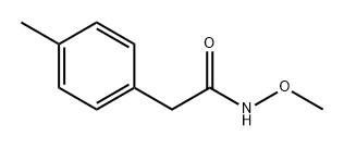 N-甲氧基-4-甲基苯乙酰胺 结构式