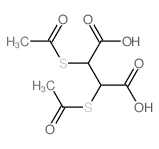 2,3-二(乙酰硫基)丁二酸 结构式