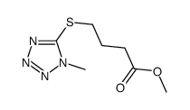 Butanoic acid, 4-[(1-methyl-1H-tetrazol-5-yl)thio]-, methyl ester 结构式