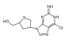 L-threo-Pentitol,2-(2-amino-6-chloro-9H-purin-9-yl)-1,2,3,4-tetradeoxy-1,4-epithio- 结构式