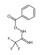 N-(苯甲酰氧基)-2,2,2-三氟乙脒 结构式