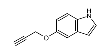 5-(丙-2-炔氧基)吲哚 结构式