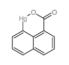 (8-羧基萘-1-基)汞 结构式