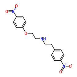 4-硝基-N-[2-(4-硝基苯氧基)乙基]苯乙胺 结构式
