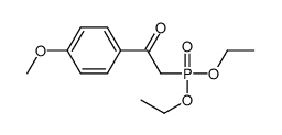 2-二乙氧基磷酰基-1-(4-甲氧基苯基)乙酮 结构式