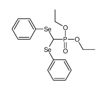 Phosphonic acid, P-[bis(phenylseleno)methyl]-, diethyl ester 结构式