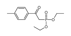 2-二乙氧基磷酰基-1-(4-甲基苯基)乙酮 结构式