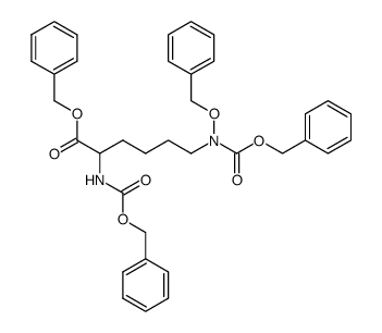 Lysine, N6-(phenylmethoxy)-N2,N6-bis[(phenylmethoxy)carbonyl]-, phenylmethyl ester 结构式