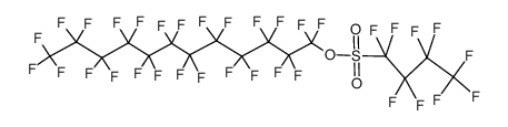 全氟十二烷基 1,1,2,2,3,3,4,4,4-九氟丁烷-1-磺酸酯 结构式