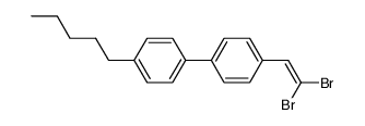 4-(2,2-二溴乙烯基)-4'-戊基联苯 结构式