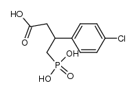 3-(4-氯苯基)-4-膦酰基丁酸 结构式