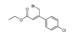 (Z)-4-溴-3-(4-氯苯基)-2-丁烯酸乙酯 结构式