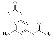 Urea, N,N''-(6-amino-1,3,5-triazine-2,4-diyl)bis- (9CI) 结构式