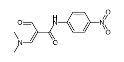 (E)-3-(二甲氨基)-2-甲酰基-N-(4-硝基苯基)丙烯酰胺 结构式