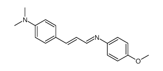 4-[3-(4-甲氧基苯基)亚氨基丙-1-烯基]-N,N-二甲基苯胺 结构式
