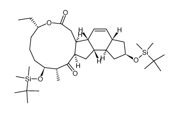13,14β-二氢A83543A苷元9α,17α-双-O-(叔丁基二甲基硅基)醚 结构式