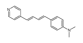 N,N-二甲基-4-[4-(吡啶-4-基)-1,3-丁二烯-1-基]苯胺 结构式