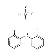 bis(2-fluorophenyl)iodonium tetrafluoroborate 结构式