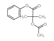 2-乙酰氧基-2-甲基丙酸苯酯 结构式